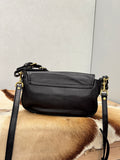 Vintage Distressed Leather Saddle Bag | Unisex Crossbody Shoulder Bag | Full Grain Cowhide Handbag