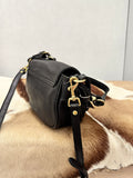 Vintage Distressed Leather Saddle Bag | Unisex Crossbody Shoulder Bag | Full Grain Cowhide Handbag