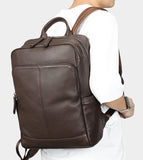 Full Grain Leather Backpack for Men | Vintage Handcrafted Cow hide Business Bag | Large Laptop Commuter Backpack