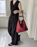 Women's Handwoven Vegan Leather Hobo Tote Bag | Intrecciato Shoulder Bag | Two Sizes | Lightweight Everyday Handbag for Women