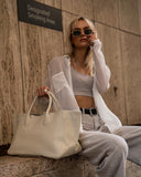Large Designer Leather Tote Bag | Cowhide Leather Classic Bag | Must-have Fashion DesignerBag | Leather Weekend Bag|Christmas gifts