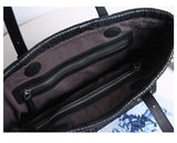 Handwoven Cowhide Leather Basket Tote Bag | Women's Shoulder Hobo Bag