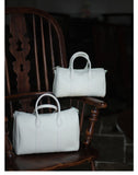 Handmade Top Grain Cowhide Leather Boston Bag | Crossbody & Satchel