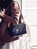 Handwoven Full Grain Leather Crossbody Bag | Vintage Women's Shoulder Bag