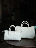 Handmade Top Grain Cowhide Leather Boston Bag | Crossbody & Satchel