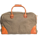 Waxed Canvas Leather Travel Duffle Bag | Men's Vintage Weekender & Overnight Bag