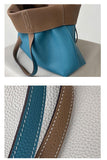 Reversible Full Grain Togo Leather Tote Bag | Two-Tone Everyday Carry Bag