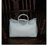 Handmade Top Grain Cowhide Leather Boston Bag | Crossbody & Satchel