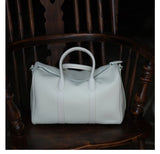 Handmade Top Grain Cowhide Leather Boston Bag | Crossbody & Satchel
