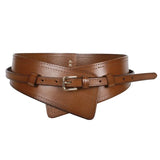 Wide Cowhide Leather Waist Belt | Handmade Women's Cinch Belt for Dresses, Coats & Sweaters