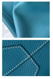 Reversible Full Grain Togo Leather Tote Bag | Two-Tone Everyday Carry Bag