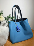 Reversible Full Grain Togo Leather Tote Bag | Two-Tone Everyday Carry Bag
