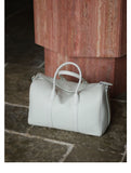 Handmade Top Grain Cowhide Leather Boston Bag | Crossbody & Satchel