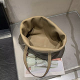 Reversible Full Grain Togo Leather Tote Bag | Two-Tone Everyday Carry Bag