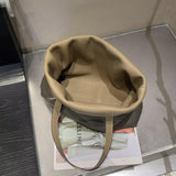 Reversible Full Grain Togo Leather Tote Bag | Two-Tone Everyday Carry Bag