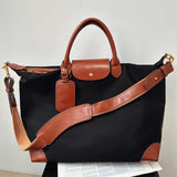Recycled nylon cowhide commuter tote bag front – 800px product shot all colourways