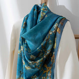 Mulberry Silk Long Scarf | Women's Lightweight Versatile Shawl, Gift for Mum