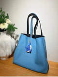 Reversible Full Grain Togo Leather Tote Bag | Two-Tone Everyday Carry Bag