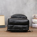 Men's Crazy Horse Leather Vintage Sling Bag — Handmade 3-Way Carry Chest / Shoulder / Backpack