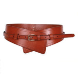 Wide Cowhide Leather Waist Belt | Handmade Women's Cinch Belt for Dresses, Coats & Sweaters