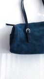 Suede Baguette Bag for Women | Matte Cowhide Leather Shoulder & Hand Bag | Versatile Commuter Purse in Two Colors