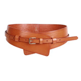 Wide Cowhide Leather Waist Belt | Handmade Women's Cinch Belt for Dresses, Coats & Sweaters