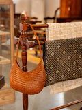 Artisanal Braided Leather Summer Crescent, Handwoven Leather Hobo Bag, Full Grain Underarm Bag