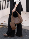 Artisanal Handwoven Lambskin Hobo Bag | Soft Leather Slouchy Luxury Shoulder Bag