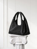 Artisanal Handwoven Lambskin Hobo Bag | Soft Leather Slouchy Luxury Shoulder Bag