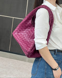 Artisanal Handwoven Lambskin Hobo Bag | Soft Leather Slouchy Luxury Shoulder Bag