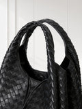 Artisanal Handwoven Lambskin Hobo Bag | Soft Leather Slouchy Luxury Shoulder Bag