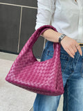 Artisanal Handwoven Lambskin Hobo Bag | Soft Leather Slouchy Luxury Shoulder Bag