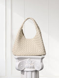 Artisanal Handwoven Lambskin Hobo Bag | Soft Leather Slouchy Luxury Shoulder Bag