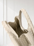 Artisanal Handwoven Lambskin Hobo Bag | Soft Leather Slouchy Luxury Shoulder Bag