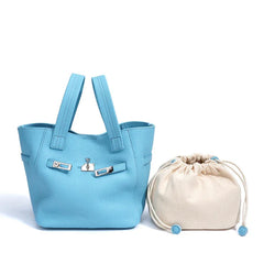 Authentic Pebbled Grain Leather Bucket Shoulder Bag, Luxury Silver Buckle Handbag | Spacious Crossbody Shoulder Bag for Women Authentic Pebbled Grain Leather Bucket Shoulder Bag, Luxury Silver Buckle Handbag | Spacious Crossbody Shoulder Bag for Women