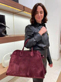 Autumn & Winter Italian Suede Leather Large Commuter Tote, Fashion Women's Shoulder & Crossbody Bag
