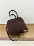 Autumn & Winter Italian Suede Leather Large Commuter Tote, Fashion Women's Shoulder & Crossbody Bag