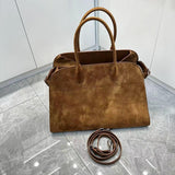 Autumn & Winter Italian Suede Leather Large Commuter Tote, Fashion Women's Shoulder & Crossbody Bag