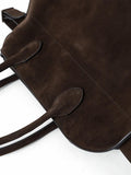Autumn & Winter Italian Suede Leather Large Commuter Tote, Fashion Women's Shoulder & Crossbody Bag