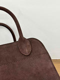 Autumn & Winter Italian Suede Leather Large Commuter Tote, Fashion Women's Shoulder & Crossbody Bag