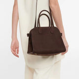 Autumn & Winter Italian Suede Leather Large Commuter Tote, Fashion Women's Shoulder & Crossbody Bag