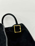 Autumn & Winter Italian Suede Leather Large Commuter Tote, Fashion Women's Shoulder & Crossbody Bag