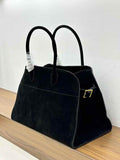 Autumn & Winter Italian Suede Leather Large Commuter Tote, Fashion Women's Shoulder & Crossbody Bag