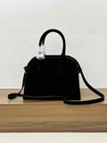 Autumn & Winter Italian Suede Leather Large Commuter Tote, Fashion Women's Shoulder & Crossbody Bag