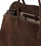 Autumn & Winter Italian Suede Leather Large Commuter Tote, Fashion Women's Shoulder & Crossbody Bag