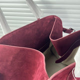 Autumn & Winter Italian Suede Leather Large Commuter Tote, Fashion Women's Shoulder & Crossbody Bag