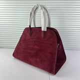 Autumn & Winter Italian Suede Leather Large Commuter Tote, Fashion Women's Shoulder & Crossbody Bag