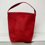 Autumn & Winter Suede Leather Bucket Bag | Women's Minimalist Shoulder Tote