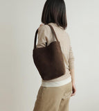 Autumn & Winter Suede Leather Bucket Bag | Women's Minimalist Shoulder Tote