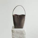 Autumn & Winter Suede Leather Bucket Bag | Women's Minimalist Shoulder Tote